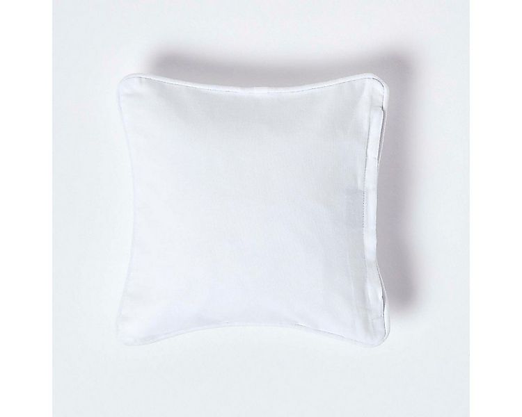 Homescapes Kissenhülle Weißer Kissenbezug aus Baumwolle, 30 x 30 cm günstig online kaufen