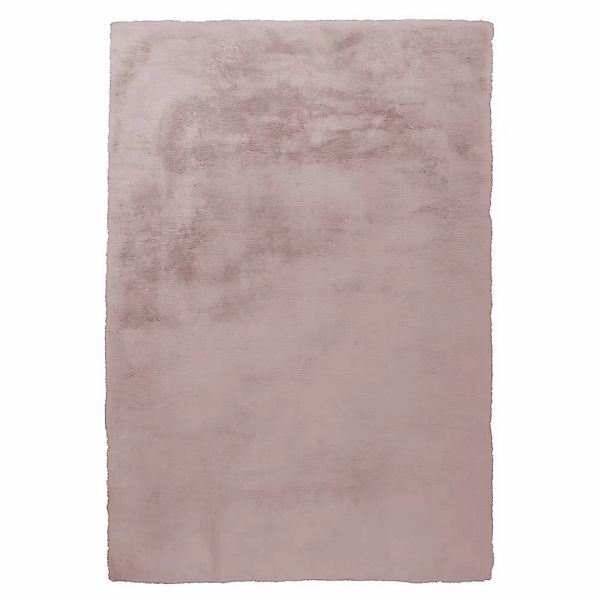 Kunstfell Teppich in Rosa modern günstig online kaufen