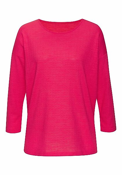 Vivance Langarmshirt "mit modischer Struktur", aus bügelfreier Qualität mit günstig online kaufen