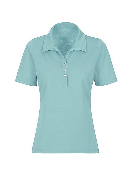 Trigema Poloshirt TRIGEMA Poloshirt aus Baumwolle mit Kristallsteinen (1-tl günstig online kaufen