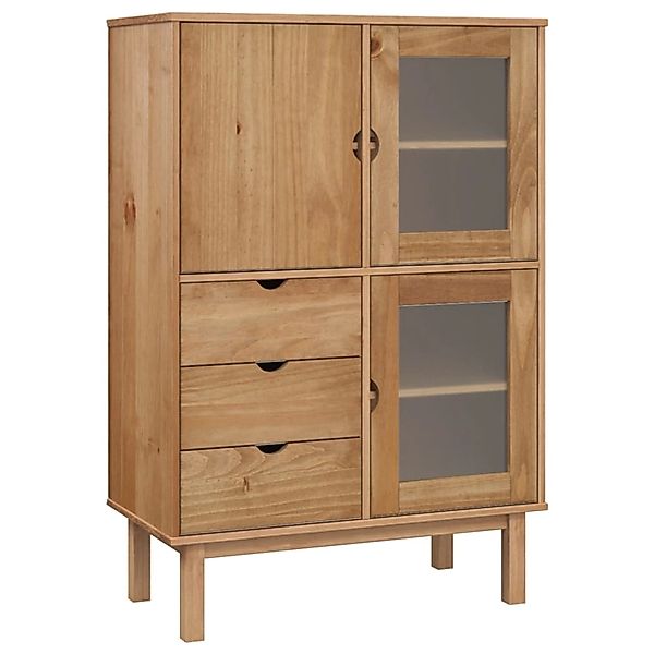 vidaXL Highboard OTTA 85x43x125 cm Massivholz Kiefer 351306 günstig online kaufen