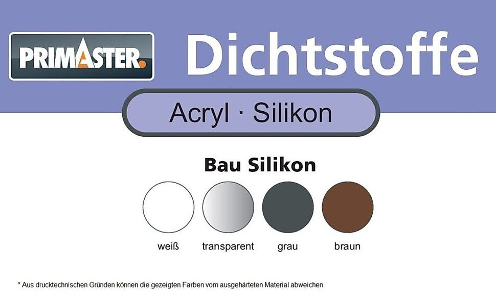 Primaster Silikon Primaster Bau und Fenster günstig online kaufen