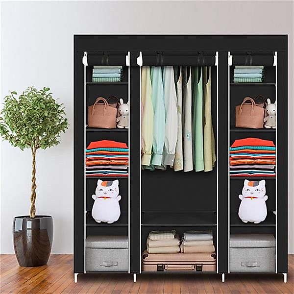 XDeer Kleiderschrank Portable Kleiderschrank mit Non-Woven-Gewebe günstig online kaufen