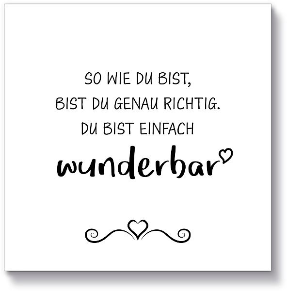 Artland Holzbild Wunderbar, Sprüche & Texte günstig online kaufen