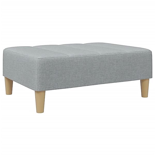 vidaXL Polsterhocker Fußhocker Hellgrau 77x55x31 cm günstig online kaufen