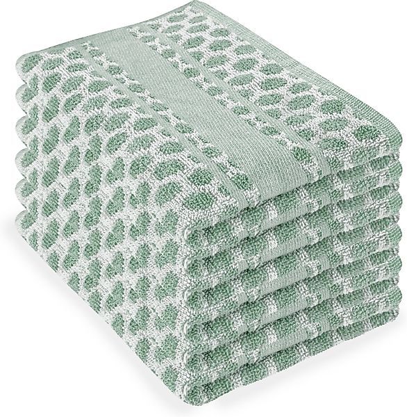 Aspero Geschirrtuch 6 Frottee Baumwoll Geschirrtücher, saugstarke Geschirrh günstig online kaufen