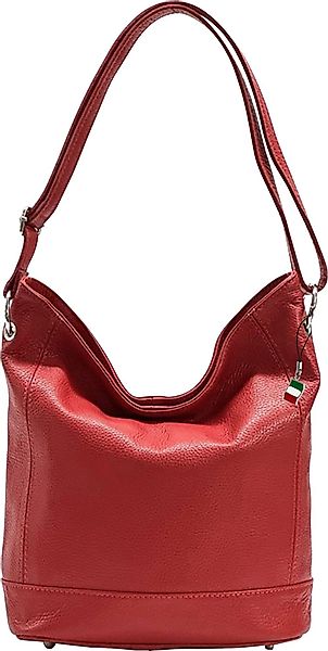 FLORENCE Schultertasche Florence Damen Echtleder Hobo günstig online kaufen