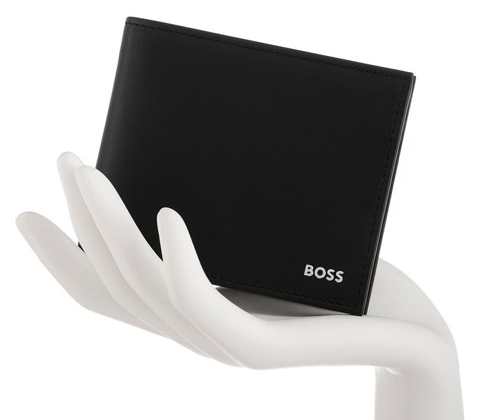 BOSS Geldbörse Trifold, aus echtem Leder günstig online kaufen