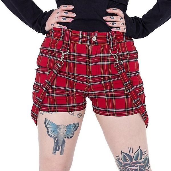 Heartless Shorts Echo Tartan Rot Kariert Kurze Hose Karo Schottenmuster günstig online kaufen