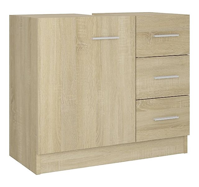 furnicato Waschbeckenunterschrank Sonoma-Eiche 63x30x54 cm Holzwerkstoff günstig online kaufen