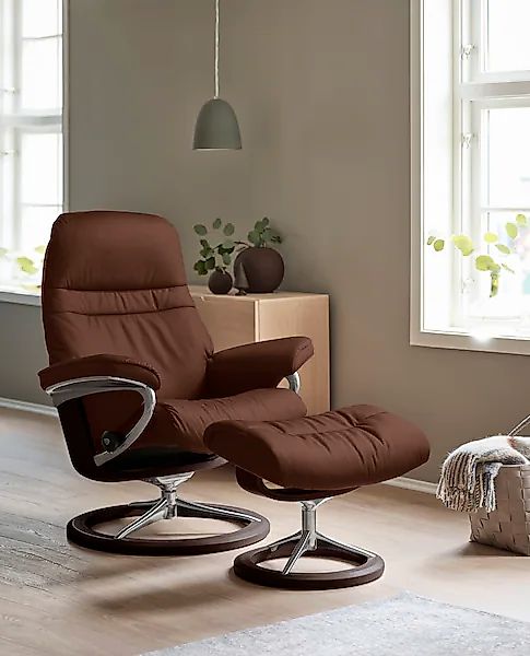 Stressless Relaxsessel "Sunrise", (Set, Relaxsessel mit Hocker), mit Signat günstig online kaufen