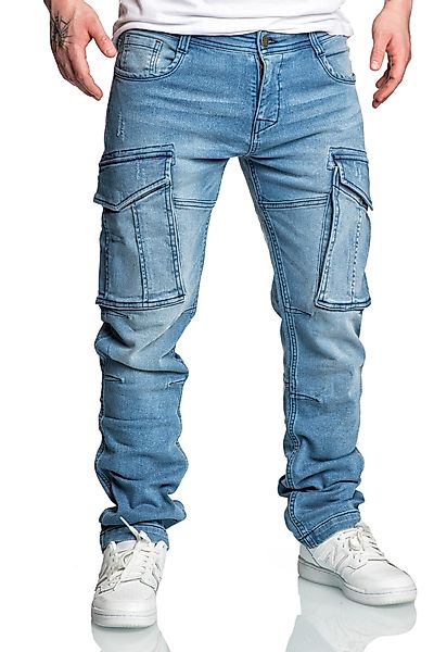 Amaci&Sons Cargojeans LINNDALE Sweathose im Denim günstig online kaufen