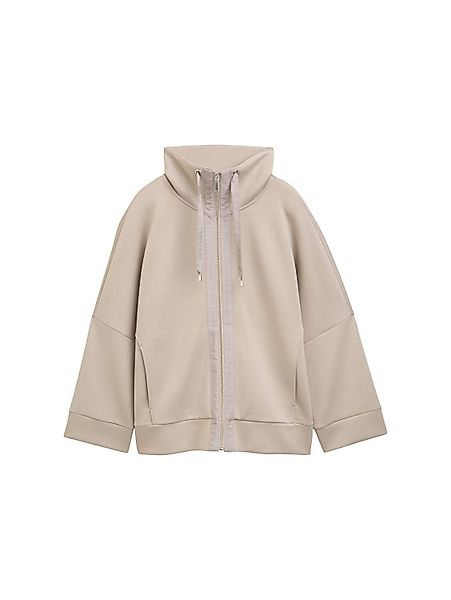 TOM TAILOR Strickfleecejacke Sweatshirtjacke Mit seitlichen günstig online kaufen