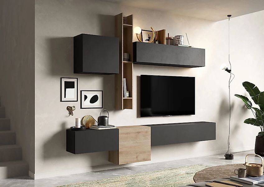 INOSIGN Wohnwand "Infinity, 6tlg. Breite 262 cm, Höhe variabel, Schrankwand günstig online kaufen