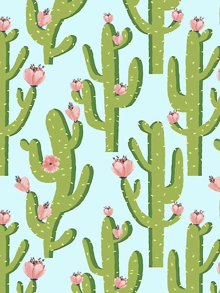 Poster / Leinwandbild - Summer Cactus günstig online kaufen
