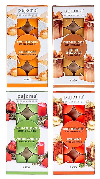 Levandeo® Duftkerze, 32 Kerzen Weihnachtsduft 4x8 günstig online kaufen