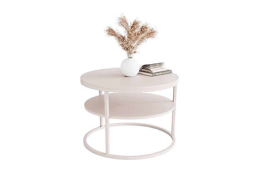 Lookway Couchtisch CIRI MATT KASCHMIR mit Ablage (1 Tisch), Durchmesser: ⌀7 günstig online kaufen