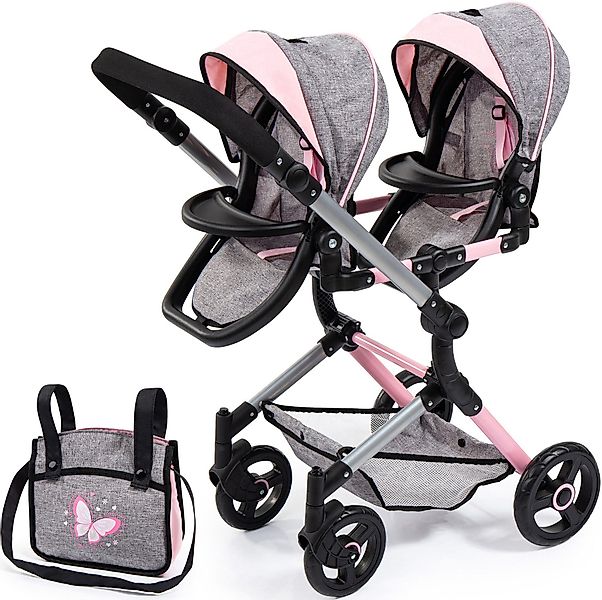 Bayer Puppen-Zwillingsbuggy Twin Neo, grau, mit günstig online kaufen