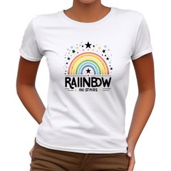 Banco T-Shirt Damen Kurzarm Rainbow Print günstig online kaufen