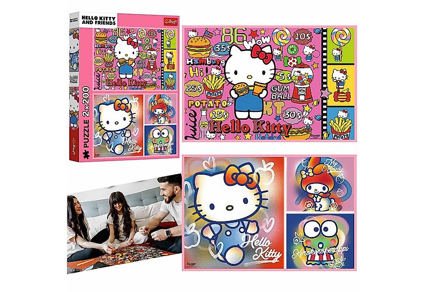 Sarcia.eu Puzzle Hello Kitty und Freunde Puzzle 2x200 Elemente TREFL, Puzzl günstig online kaufen