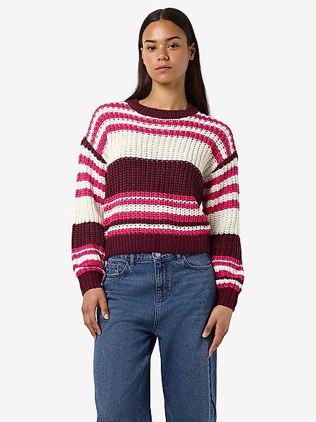 Noisy may Strickpullover NMCHARLIE L/S O-NECK KNIT NOOS kurze Form günstig online kaufen
