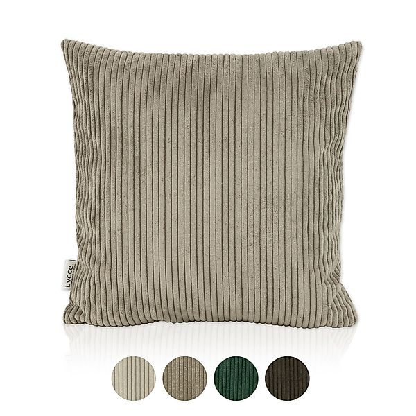 Lycce Dekokissen Kissenbezug aus trendigem Cordstoff günstig online kaufen