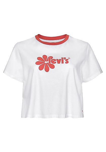 Levis Plus Kurzarmshirt "PL CROPPED JORDIE TEE", mit Blumen-Levis Aufdruck günstig online kaufen