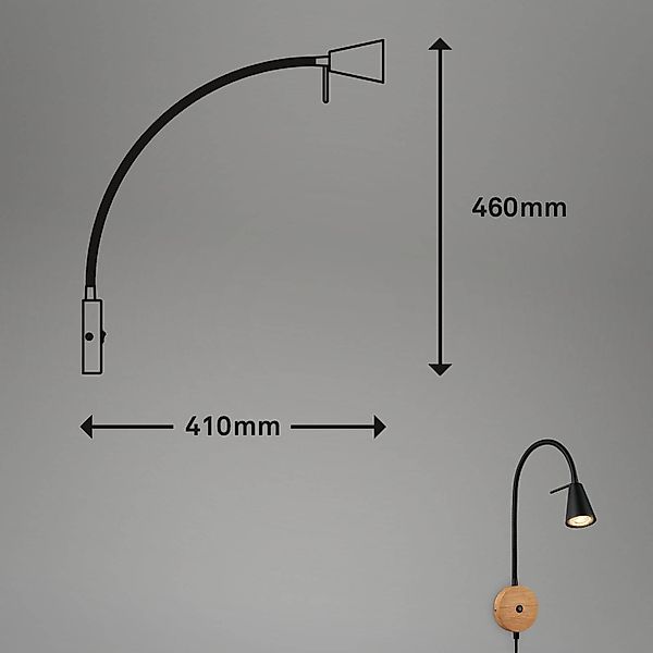 Briloner Leuchten Wandleuchte 2180015, LED wechselbar, günstig online kaufen