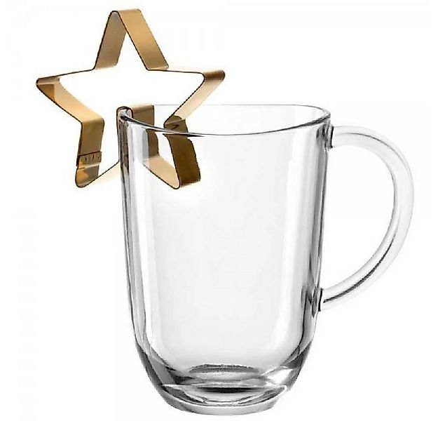 LEONARDO Geschirr Leonardo Tasse hitzebeständiges Glas mit Stern (380ml) günstig online kaufen