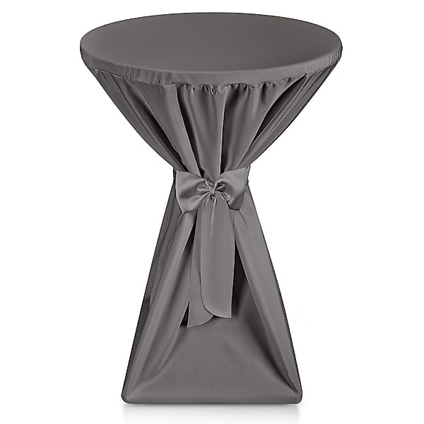 Beautissu Premium Stehtischhusse Ø 80cm Anthrazit günstig online kaufen