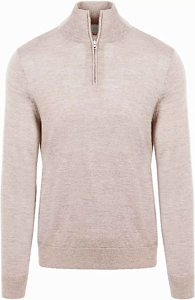 King Essentials The Michael Half Zip Pull Merino Greige - Größe XXL günstig online kaufen