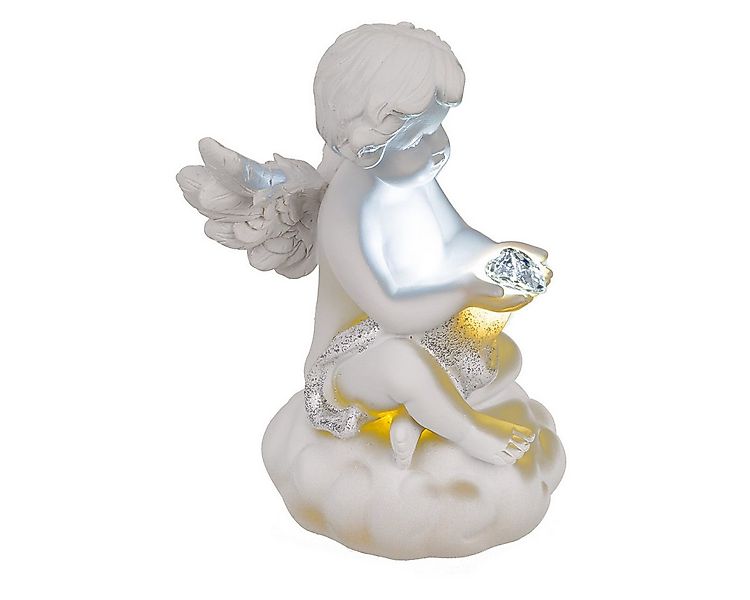 Out of the Blue Engelfigur Engelfigur mit leuchtendem LED Herz, sitzender E günstig online kaufen