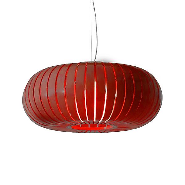 Kartell Hängeleuchte Teresa, dunkelrot, Ø 50 cm, E27-LED günstig online kaufen