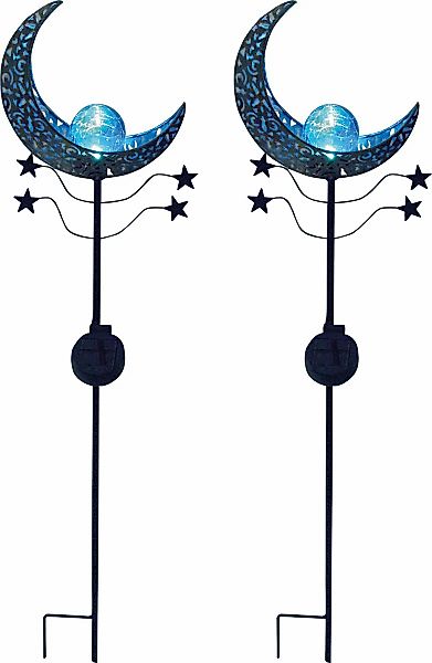 LUXFORM Gartenleuchte "Solar-Erdspieß-Gartenlampe - Mandala - 2 Stück" LED- günstig online kaufen