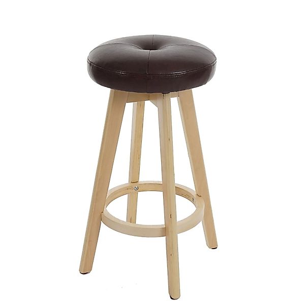 PROREGAL Barhocker Drehbar Und Einfach Sitzhöhe 67cm Holz Kunstleder Drehba günstig online kaufen