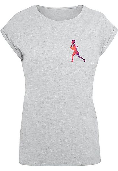 Merchcode T-Shirt Merchcode Damen Ladies Tennis Woman Silhouette - T-Shirt günstig online kaufen