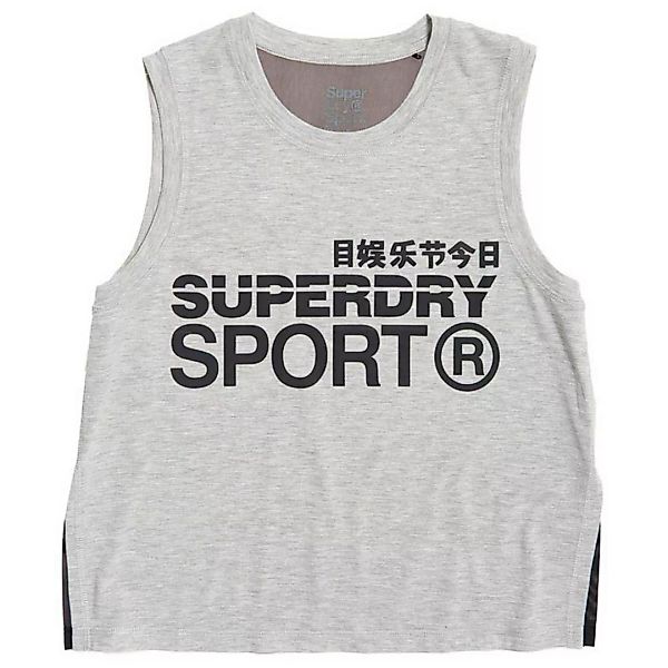 Superdry Active Loose Ärmelloses T-shirt L Light Grey Marl günstig online kaufen