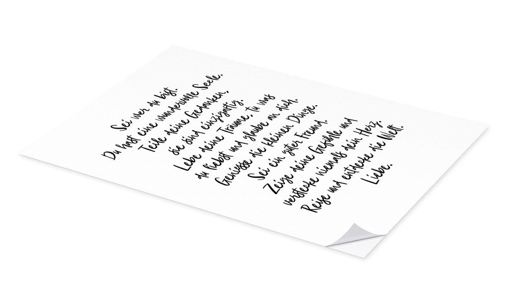 Posterlounge Poster Ohkimiko, Sei wer du günstig online kaufen