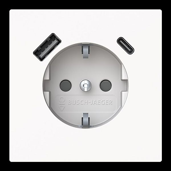 Busch-Jaeger SCHUKO-/USB-A+C Steckdose Safety+ 20 EUCB2USBAC-44G günstig online kaufen