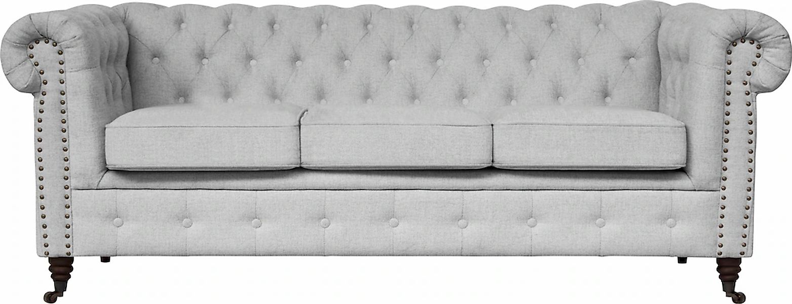 Home affaire Chesterfield-Sofa "Aarburg", aufwändige Knopfheftung und Ziern günstig online kaufen