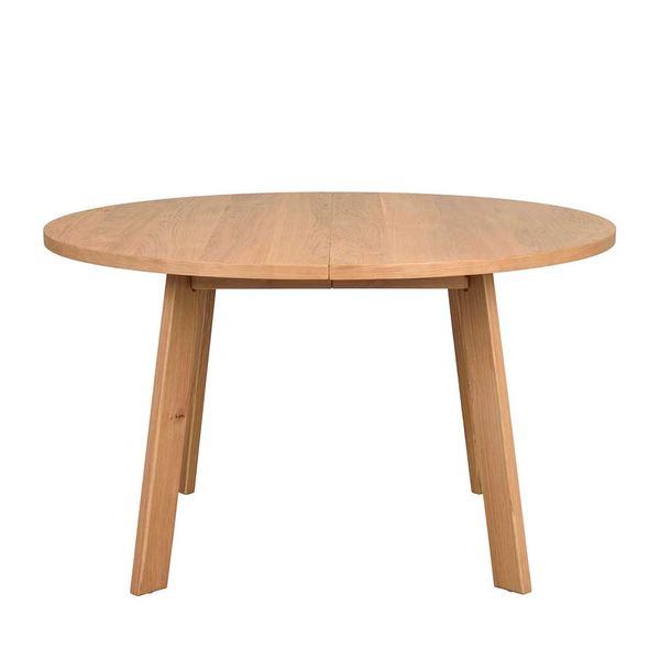 Esstisch rund modern in Eichefarben 75 cm hoch - optional verlängerbar günstig online kaufen