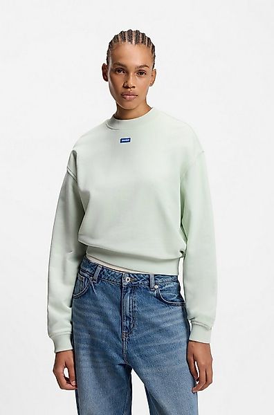 HUGO Blue Sweatshirt Delessa mit Logoaufnäher günstig online kaufen