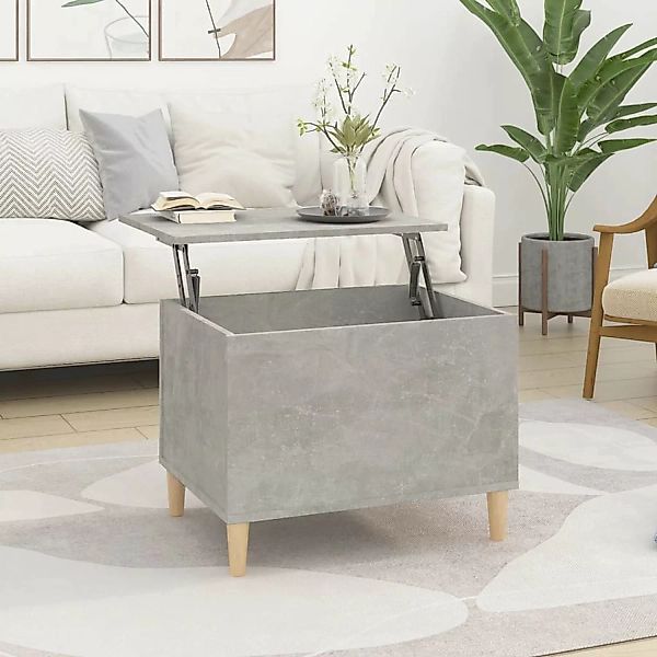 vidaXL Couchtisch Couchtisch Betongrau 60x44,5x45 cm günstig online kaufen