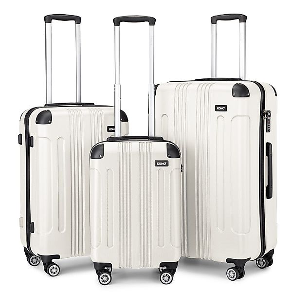 KONO Handgepäck-Trolley Panda-Design Hartschalen-Koffer mit 360°-Drehrollen günstig online kaufen