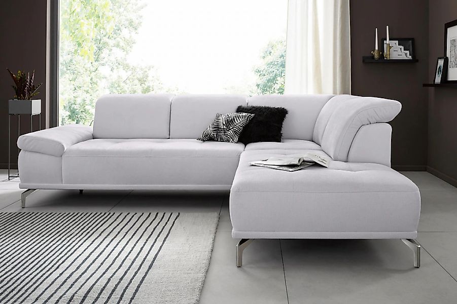 Places of Style Ecksofa "Caluna", Inkl.Sitztiefenverstellung, wahlweise mit günstig online kaufen
