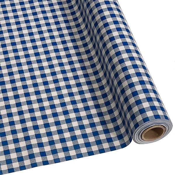 DéVa Tischdecke Wachstuchtischdecke "kariert blau" in günstig online kaufen