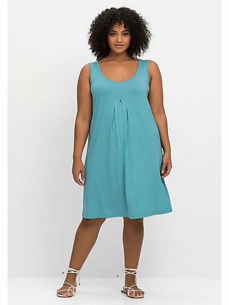 Sheego Strandkleid Große Größen mit Kellerfalte vorn günstig online kaufen