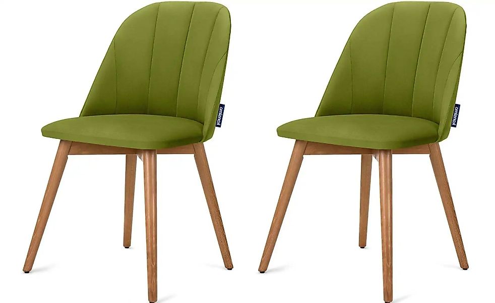 KONSIMO Polsterstuhl 2er-Set   ¦ grün ¦ Maße (cm): B: 48 H: 86 Stühle > Pol günstig online kaufen