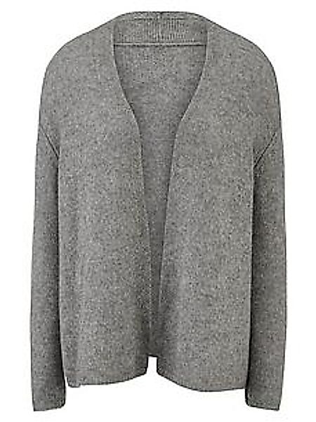Strickjacke Stehkragen include grau günstig online kaufen