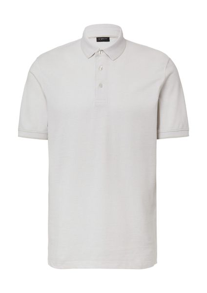 s.Oliver Kurzarmshirt Polo-Shirt Poloshirt aus meliertem günstig online kaufen